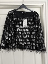 Zara Black And Silver Sparkly