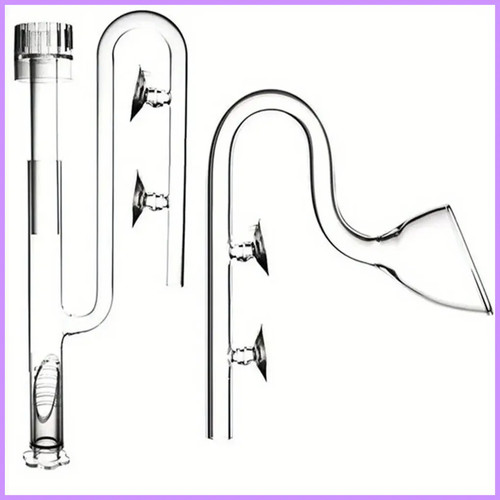 Clear glass lily - glass, pipe