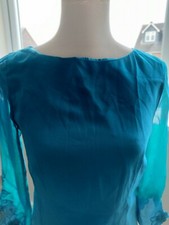 Ladies Jade Green Lace Tunic Style Dress from Topshop - Size 8