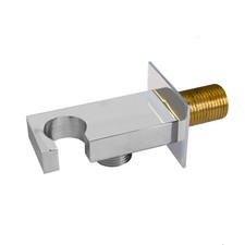 Slim Square Chrome Wall Outlet