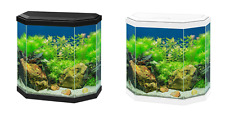 Ciano Aqua 30 Aquarium With LED Light 25 Litre Starter Half Octagon Fish Tank