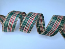 Christmas Ribbon Wired Edge