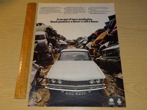 Rover 2000 magazine advert - rover,