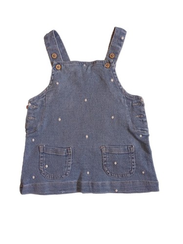 Baby girl blue denim - girl, pinafore