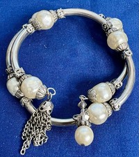 Vintage Boho Silver tone Wrap