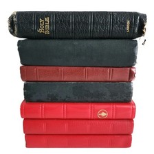 Pocket Holy Bibles Christianity Joblot Bundle X7 Holy Books And Hymns 1916-2007