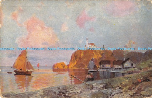 R052563 old postcard sea and - postcard,