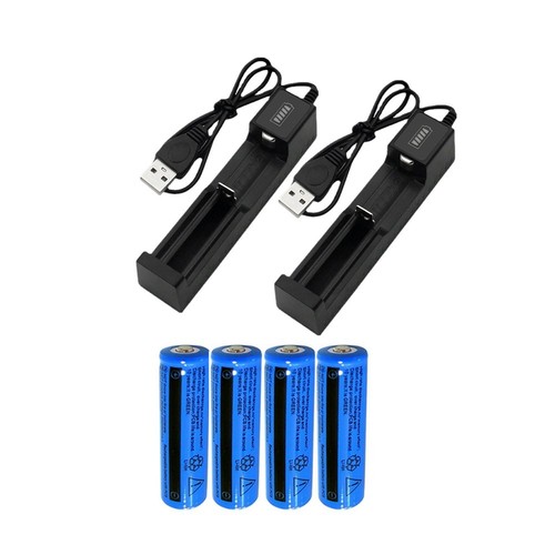 Pcs 18650 rechargeable - 4,