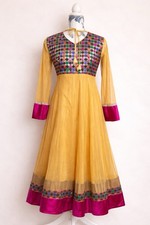 Anarkali Style Dress Yellow