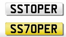 Show SS70PER  Number Plate - STOPER - Perfect for Show Car or Bike  