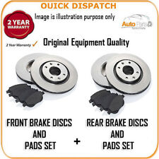 7321 FRONT AND REAR BRAKE DISCS AND PADS FOR JAGUAR XJ8 3.2 2000-12/2002
