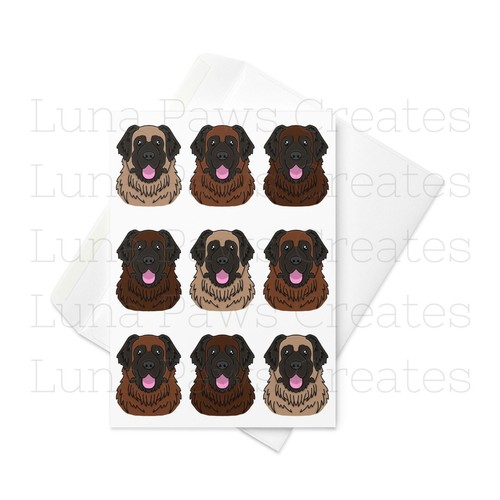 Leonberger card - leonberger, card,