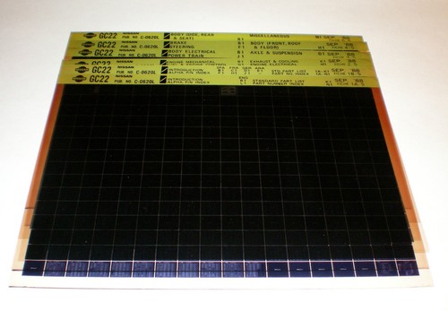Microfiche spare parts - microfiche, catalog