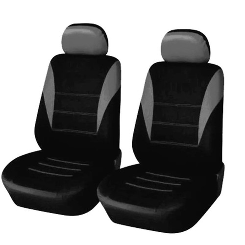Front grey black car - grey,