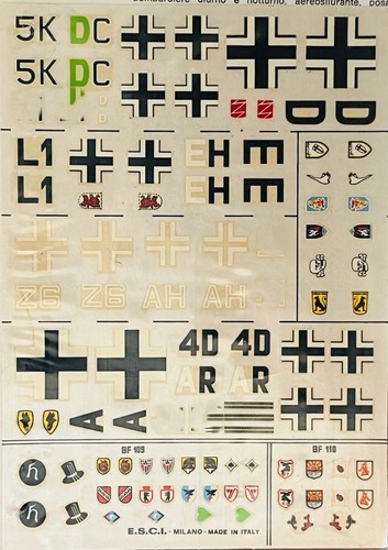 Esci decals 72 junkers - esci, 1:72