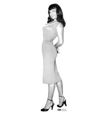 BETTIE PAGE in Striped Dress