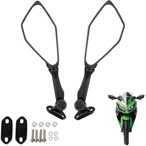 Pair black motorcycle wing - pair,