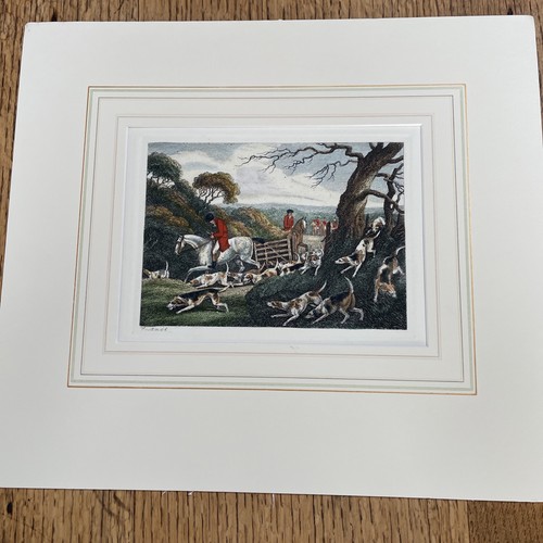 Vintage print unframed hunting - print,