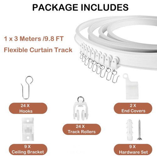 Curved ceiling curtain track - curved,