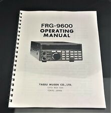 Yaesu FRG-9600 Instruction Manual Operating Guide Coil Bound