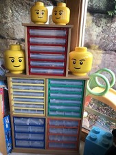 Solid Oak Not Veneer Bespoke - Handmade LEGO Storage Sorting Unit Excellent Con