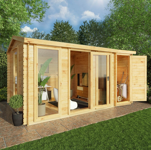 15x10 log cabin - cabin, side