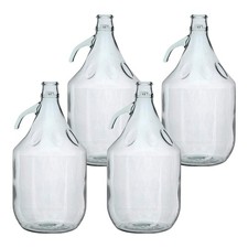 Glass Demijohn 5L 4 Pack Plain