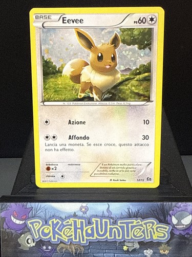 Pokemon card eevee holo - eevee, 12/12