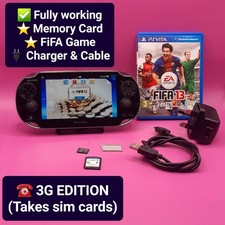 Sony PlayStation PS Vita PCH-1103  3G OLED Model + WiFi Handheld Console + Game