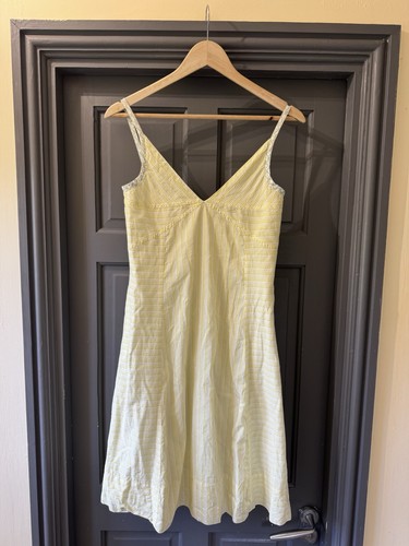 Orla kiely yellow white stripe - yellow,