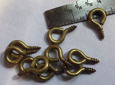 Solid Brass Screw Eyes. Star