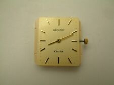 GENTS ACCURIST GOLD Quartz Wrist watch Movement , CAME OUT OF 9ct GOLD CASE #7