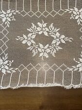 Vintage Lace Throw /table Cloth 130x96 