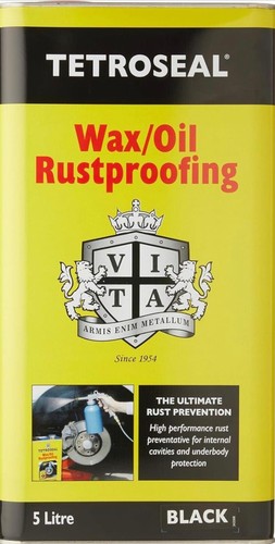 Black wax oil - black, litres