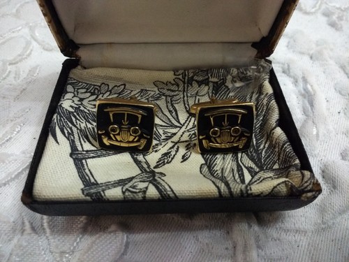 Vintage cufflinks automobile - cufflinks,