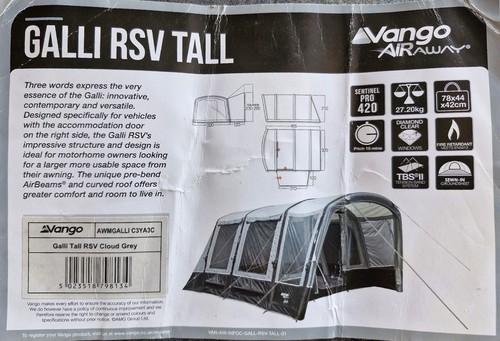 Vango galli air awning right - awning,