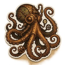 Octopus 9x9cm Car Decal
