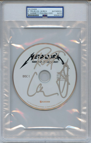 Metallica signed autographed - metallica,
