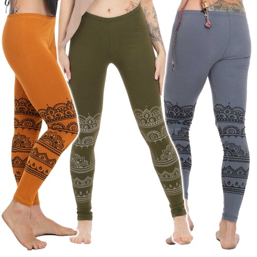 Mandala print leggings - mandala, psy