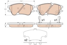 FRONT BRAKE PAD SET DISC BRAKE