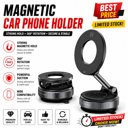 Magnetic car phone - magnetic,