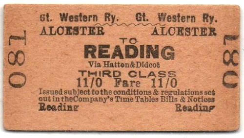 Great western railway - railway, ticket