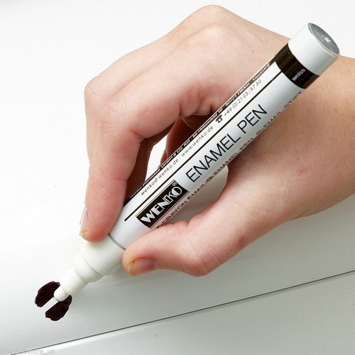 White enamel repair touch - enamel,