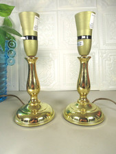 vintage brass pair of