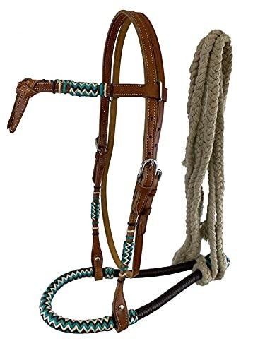 Showman teal brown rawhide - showman,