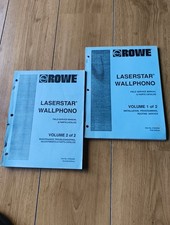 Original Rowe AMi LaserStar Wallphono CD Jukebox Manual 1 & 2