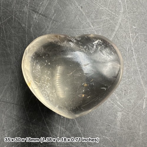 Quartz puff heart natural - puff,
