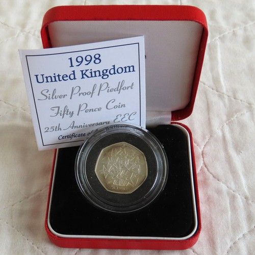 1998 eec piedfort pence - 1998, 50