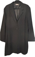BonMarche Black Longline Smart 2 Button Jacket . Size 24