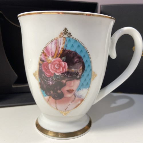 Beautiful artdeco lady mug - artdeco,